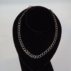 Stainless Steel Chain Necklace Silver Tone Unisex 19 Inch
